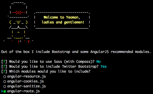 Yeoman AngularJS VNC configuration
